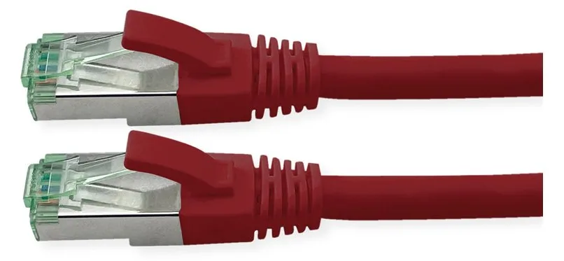 ROLINE RM S/FTP Patchkabel Kat6A/Kl.EA TPE rot 10m - FTP - PIMF, Ansicht 4