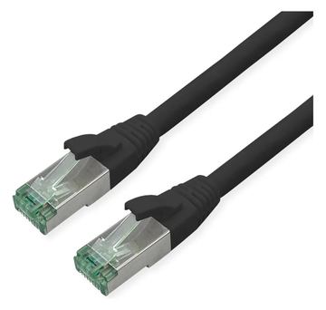 ROLINE RM S/FTP Patchkabel Kat6A/Kl.EA TPE schwarz 15m - FTP - PIMF von LumaTech
