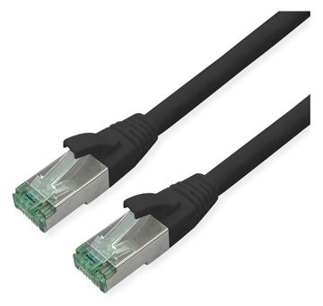 ROLINE RM S/FTP Patchkabel Kat6A/Kl.EA TPE schwarz 3m - FTP - PIMF von LumaTech