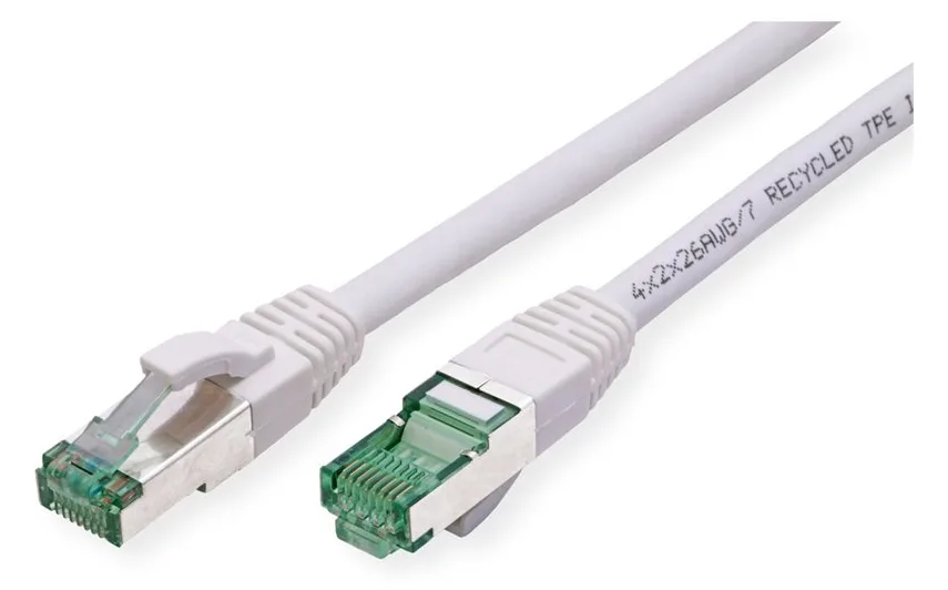 ROLINE RM S/FTP Patchkabel Kat6A/Kl.EA TPE weiss 15m - FTP - PIMF, Ansicht 4