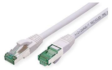 ROLINE RM S/FTP Patchkabel Kat6A/Kl.EA TPE weiss 1m - FTP - PIMF von LumaTech