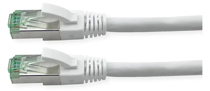 ROLINE RM S/FTP Patchkabel Kat6A/Kl.EA TPE weiss 2m - FTP - PIMF, Ansicht 3