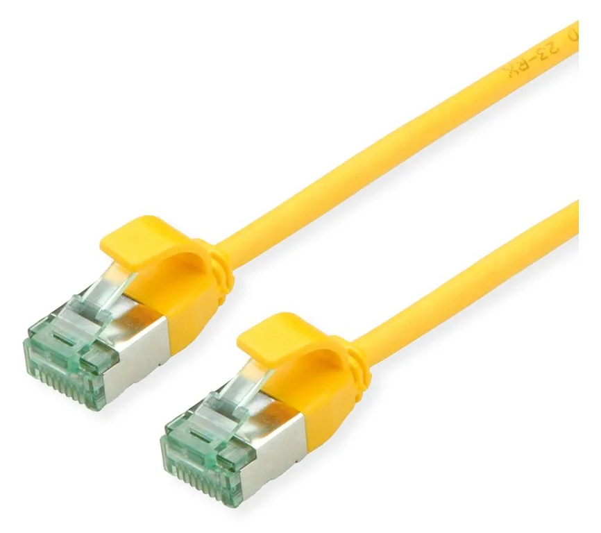ROLINE RM U/FTP Patchkabel Kat.6A/Kl.EA SLIM gelb 5m - FTP, Ansicht 2