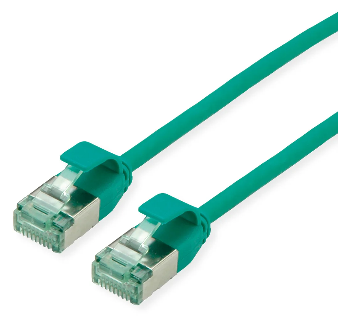 ROLINE RM U/FTP Patchkabel Kat.6A/Kl.EA SLIM gruen 0.3m - FTP, Ansicht 2
