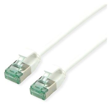 ROLINE RM U/FTP Patchkabel Kat.6A/Kl.EA SLIM weiss 1.5m - FTP von LumaTech