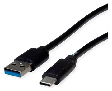 ROLINE RM USB3.2 Gen1 Kabel, A-C, ST/ST, 0,5m, Daten< 5Gbit/s, Strom 5V/900mA - Kabel - Digital/Daten von LumaTech