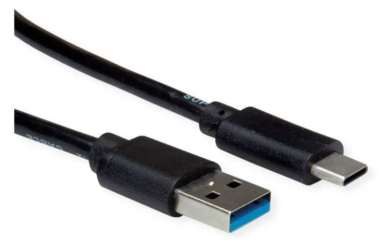 ROLINE RM USB3.2 Gen1 Kabel, A-C, ST/ST, 0,5m, Daten< 5Gbit/s, Strom 5V/900mA - Kabel - Digital/Daten, Ansicht 4