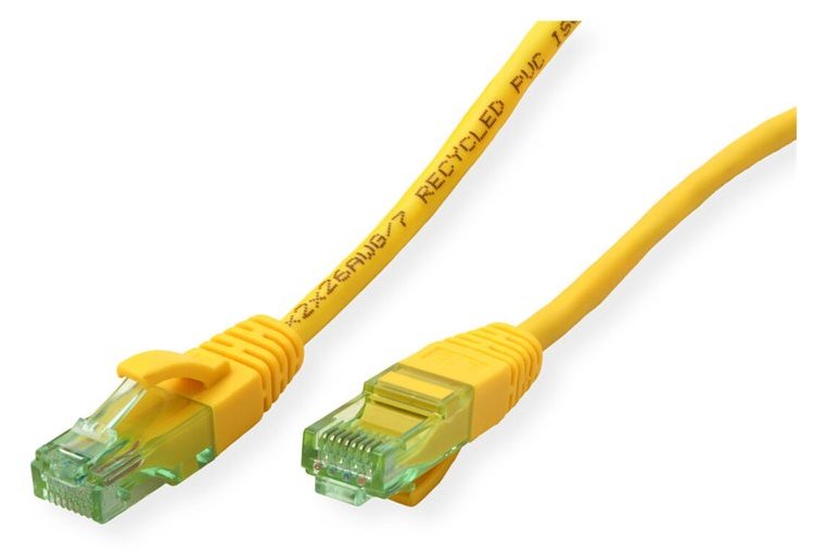 ROLINE RM UTP Patchkabel Kat6A/Kl.EA gelb 3m - UTP
