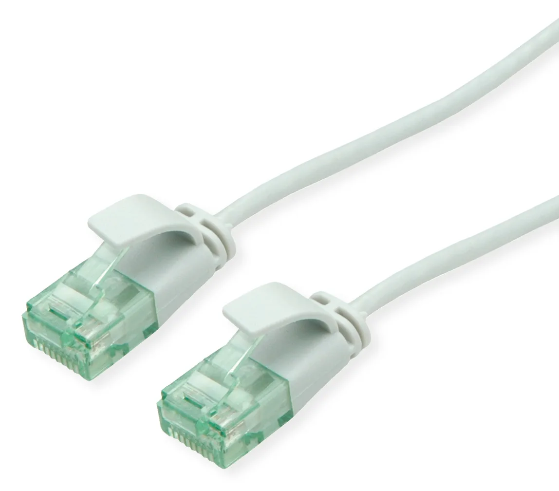 ROLINE RM UTP Patchkabel Kat6A/Kl.EA SLIM grau 1.5m - UTP, Ansicht 2
