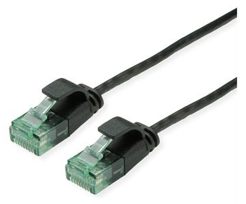ROLINE RM UTP Patchkabel Kat6A/Kl.EA SLIM schwarz 0.15m - UTP von LumaTech