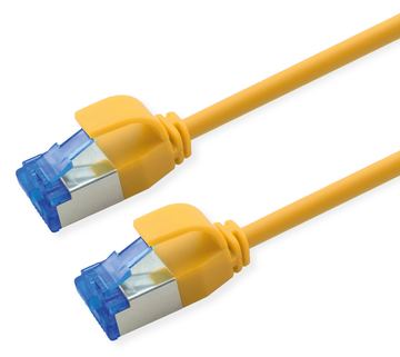 ROLINE S/FTP Patchkabel Kat.6A Slim verknotungsfrei gelb - Netzwerk - CAT 6a von LumaTech