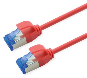 ROLINE S/FTP Patchkabel Kat.6A Slim verknotungsfrei rot - Netzwerk - CAT 6a von LumaTech