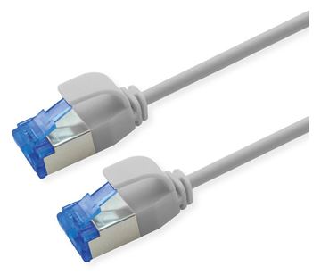 ROLINE S/FTP Patchkabel Kat.6A TPE PoE-tauglich verknotungsfrei grau 2m - Netzwerk - CAT 6a von LumaTech