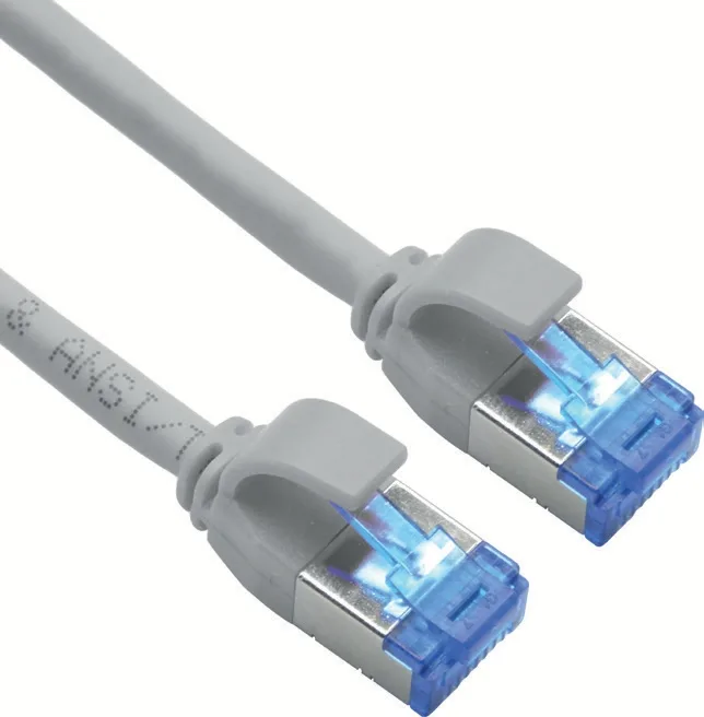 ROLINE S/FTP Patchkabel Kat.6A TPE PoE-tauglich verknotungsfrei grau 2m - Netzwerk - CAT 6a, Ansicht 2