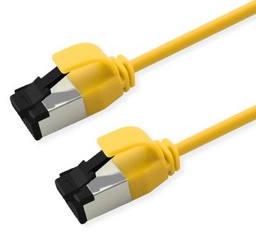 ROLINE S/FTP Patchkabel Kat.8.1 Slim PoE gelb - FTP von LumaTech