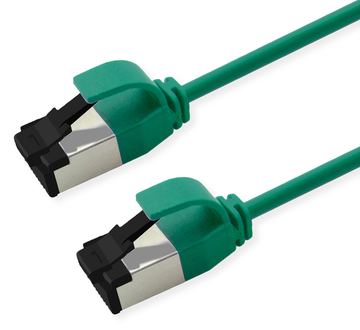 ROLINE S/FTP Patchkabel Kat.8.1 Slim PoE gruen - Netzwerk - CAT 8 von LumaTech