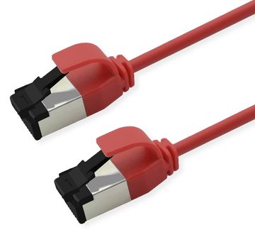 ROLINE S/FTP Patchkabel Kat.8.1 Slim PoE rot - FTP von LumaTech