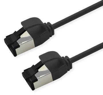 ROLINE S/FTP Patchkabel Kat.8.1 Slim PoE schwarz - FTP von LumaTech