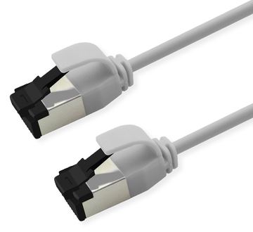 ROLINE S/FTP Patchkabel Kat.8.1 Slim PoE weiss - FTP von LumaTech