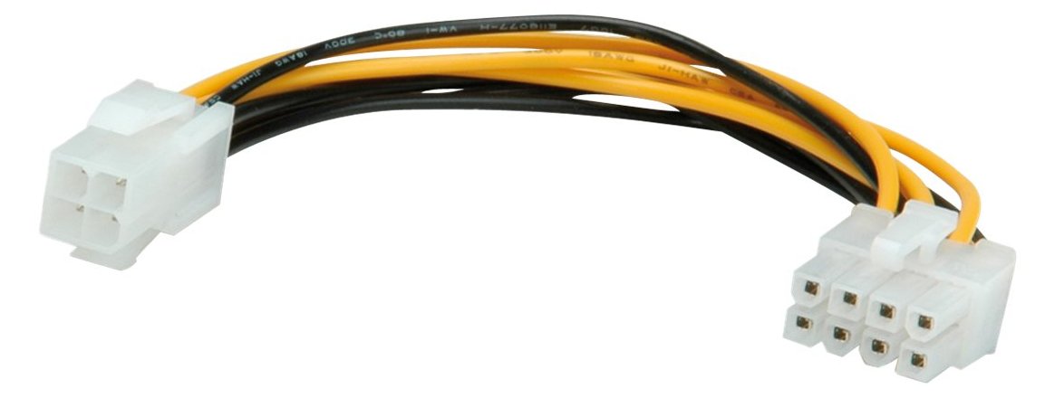 ROLINE Stromkabel - 4 PIN ATX12V (M) bis 8-poliger PCIe Power (W)