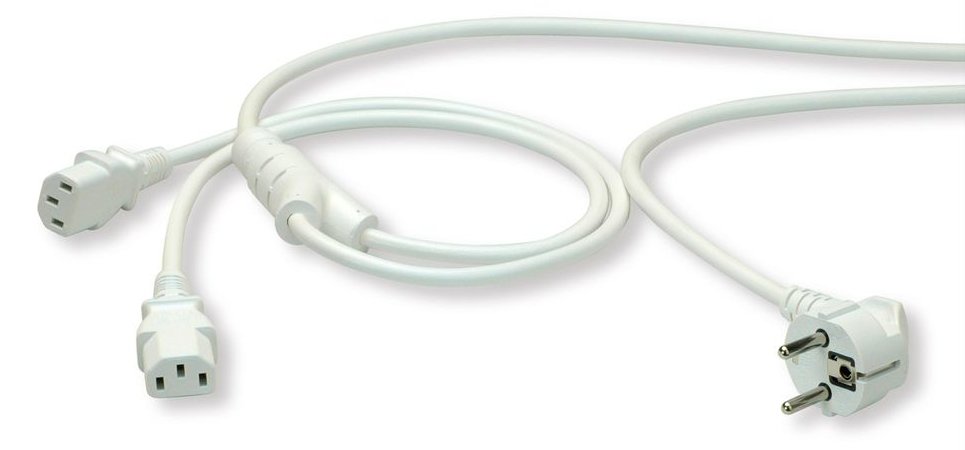 ROLINE Stromkabel - CEE 7/7 (M) zu IEC 60320 C13