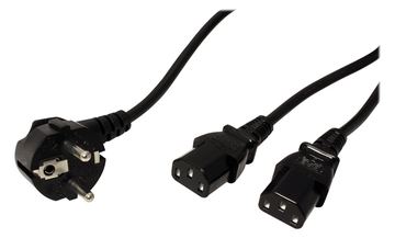 ROLINE Stromkabel - CEE 7/7 (M) zu IEC 60320 C13 von LumaTech