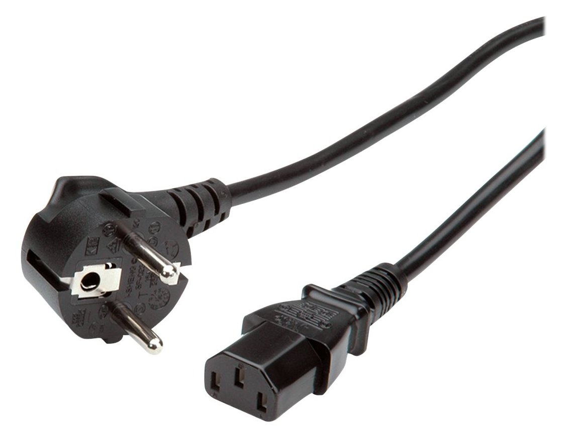 ROLINE Stromkabel - CEE 7/7 (M) zu IEC 60320 C13