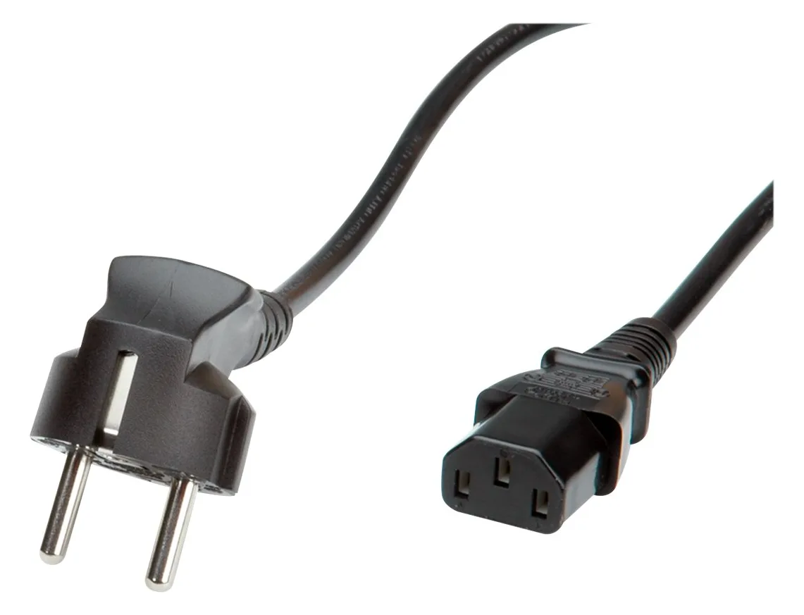 ROLINE Stromkabel - CEE 7/7 (M) zu IEC 60320 C13, Ansicht 3