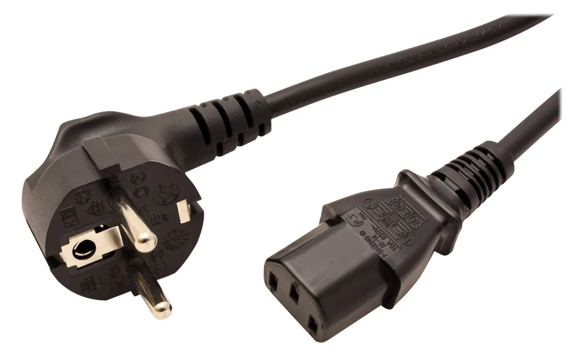 ROLINE Stromkabel - CEE 7/7 (M) zu IEC 60320 C13, Ansicht 4