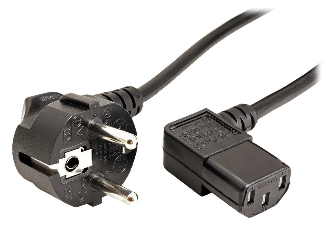 ROLINE Stromkabel - CEE 7/7 (M) zu IEC 60320 C13