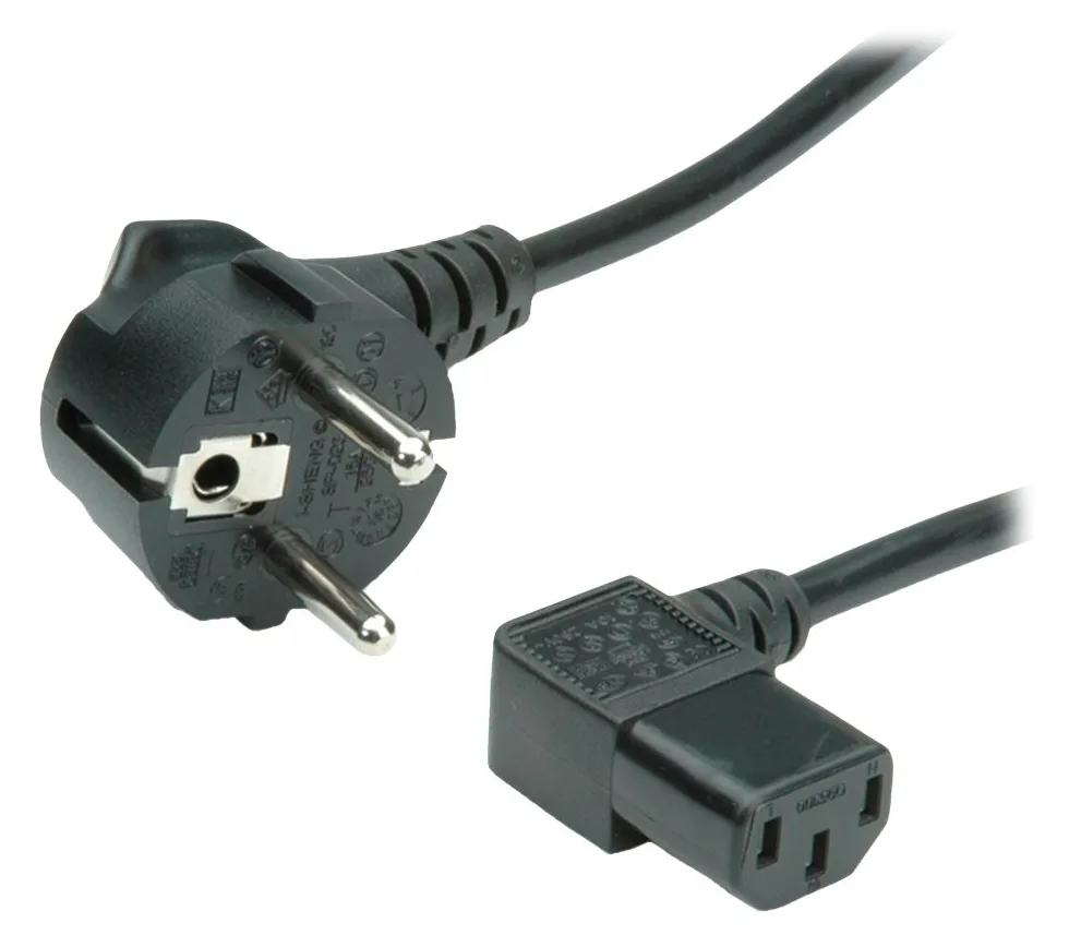 ROLINE Stromkabel - CEE 7/7 (M) zu IEC 60320 C13, Ansicht 3