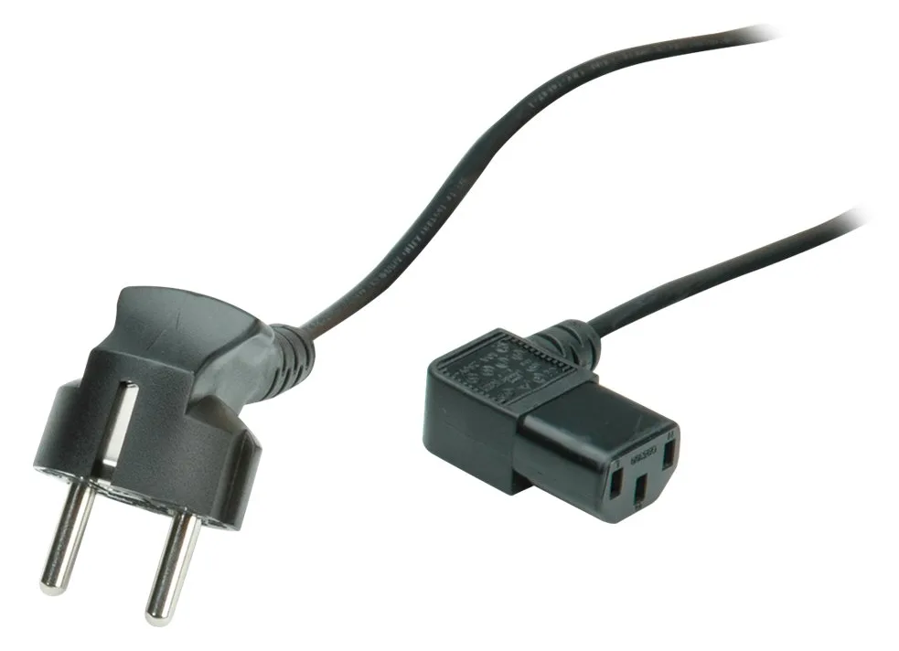 ROLINE Stromkabel - CEE 7/7 (M) zu IEC 60320 C13, Ansicht 4