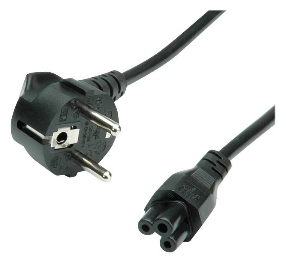 ROLINE Stromkabel - CEE 7/7 (M) zu IEC 60320 C5, Ansicht 3