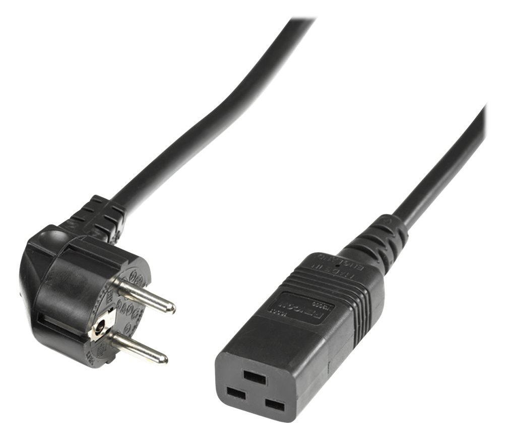 ROLINE Stromkabel - IEC 60320 C19 zu CEE 7/7 (M)