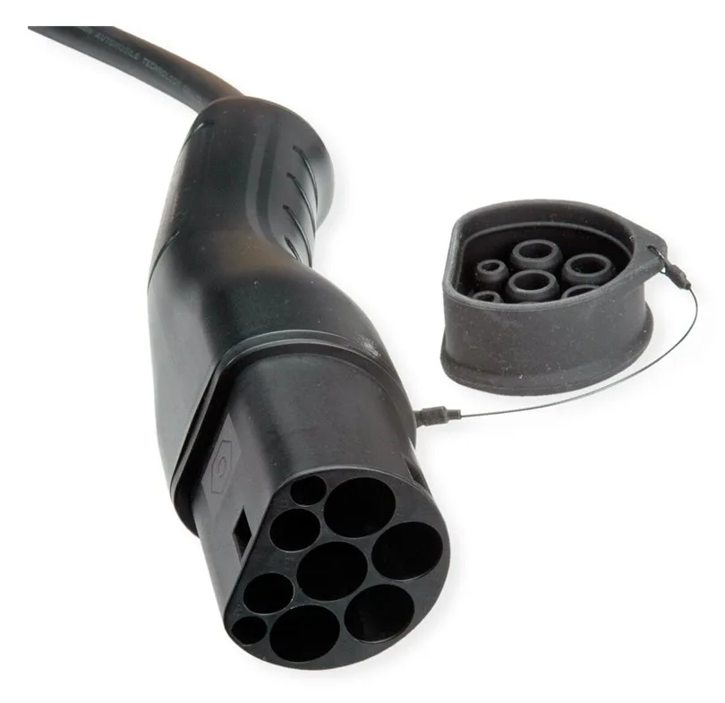 ROLINE Stromkabel - IEC 62196 Type 2 (M) Schutzkappe zu IEC 62196 Type 2 (W), Ansicht 2