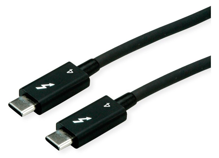 ROLINE Thunderbolt 4 Kabel C-C 40G 8K30 100W passiv 0.5m - Kabel - Digital/Daten von LumaTech