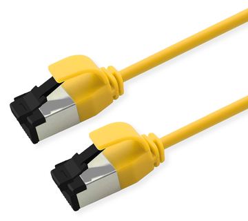 ROLINE U/FTP Patchkabel Kat.8.1 LSOH slim gelb - Kabel - Netzwerk von LumaTech