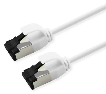 ROLINE U/FTP Patchkabel Kat.8.1 LSOH slim weiss - Kabel - Netzwerk von LumaTech