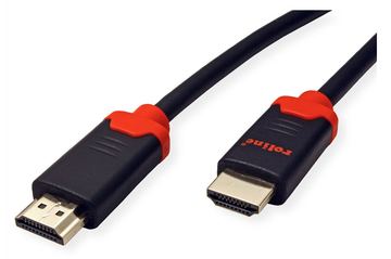 ROLINE Ultra High Speed - HDMI-Kabel - HDMI männlich zu HDMI männlich - 1 m - Doppelisolierung - Schwarz von LumaTech
