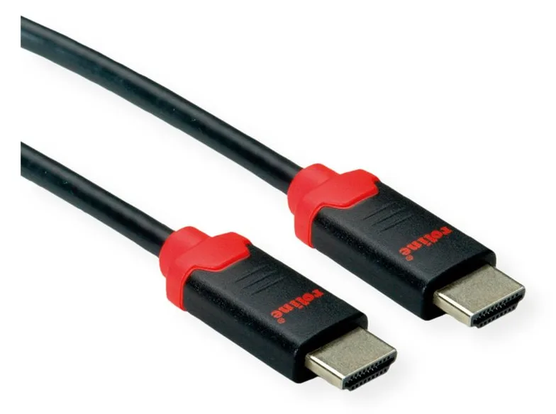 ROLINE Ultra High Speed - HDMI-Kabel - HDMI männlich zu HDMI männlich - 3 m - Doppelisolierung - Schwarz, Ansicht 4