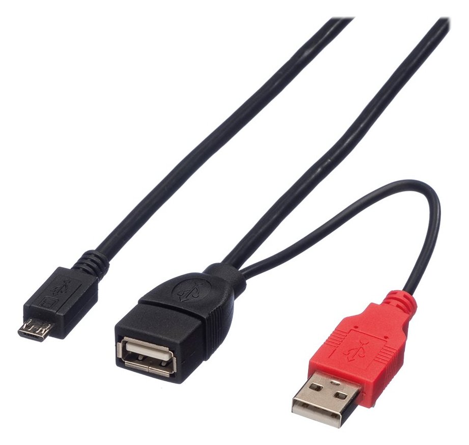 ROLINE USB- / Stromkabel - Micro-USB Typ B (M)