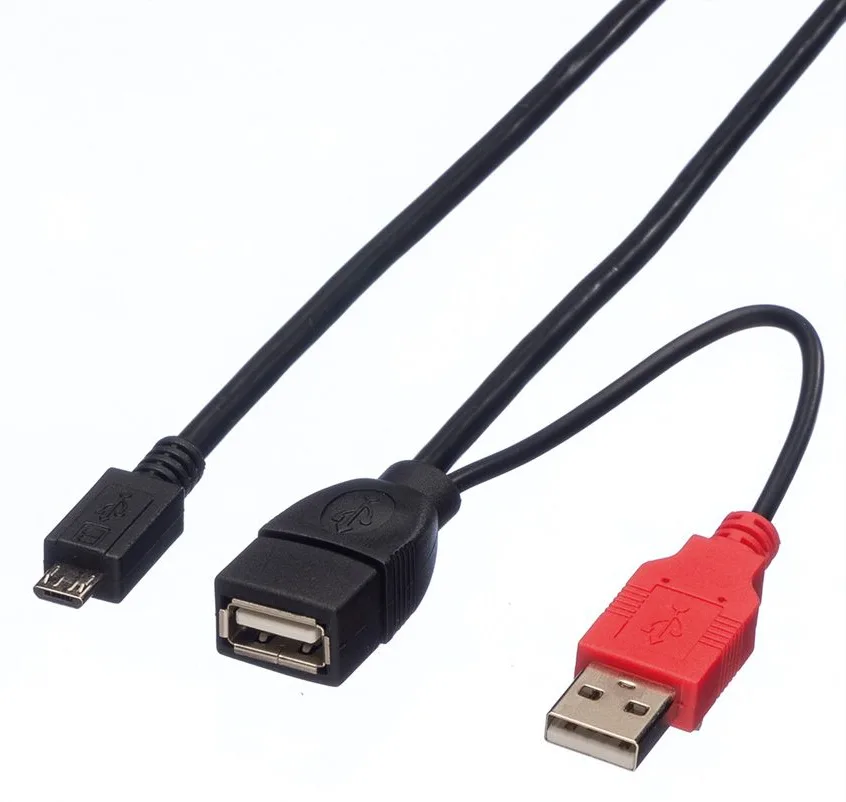 ROLINE USB- / Stromkabel - Micro-USB Typ B (M), Ansicht 2