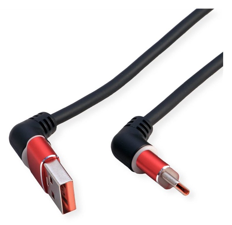 ROLINE USB2.0 Kabel 360°-drehb. A-C ST/ST 2m - Kabel - Digital/Daten von LumaTech