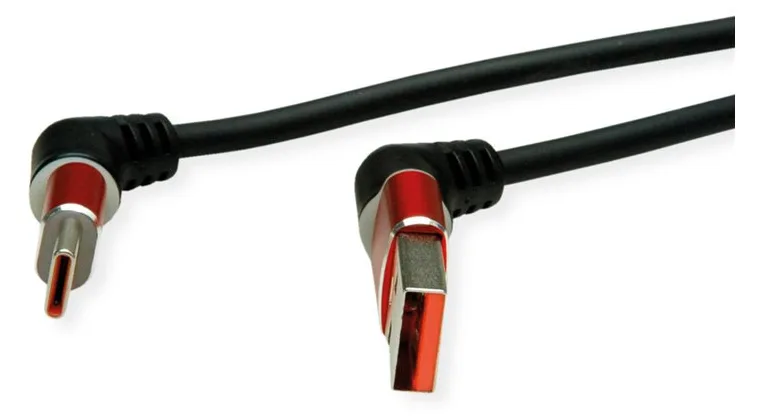 ROLINE USB2.0 Kabel 360°-drehb. A-C ST/ST 2m - Kabel - Digital/Daten, Ansicht 3