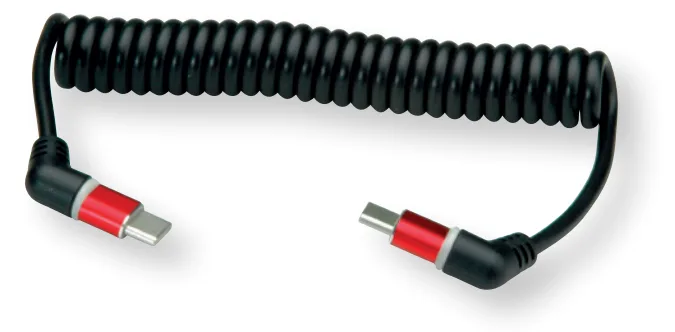 ROLINE USB2.0-Lade-Spiralkabel C-C ST/ST 60W 1.5m - Digital/Daten, Ansicht 2
