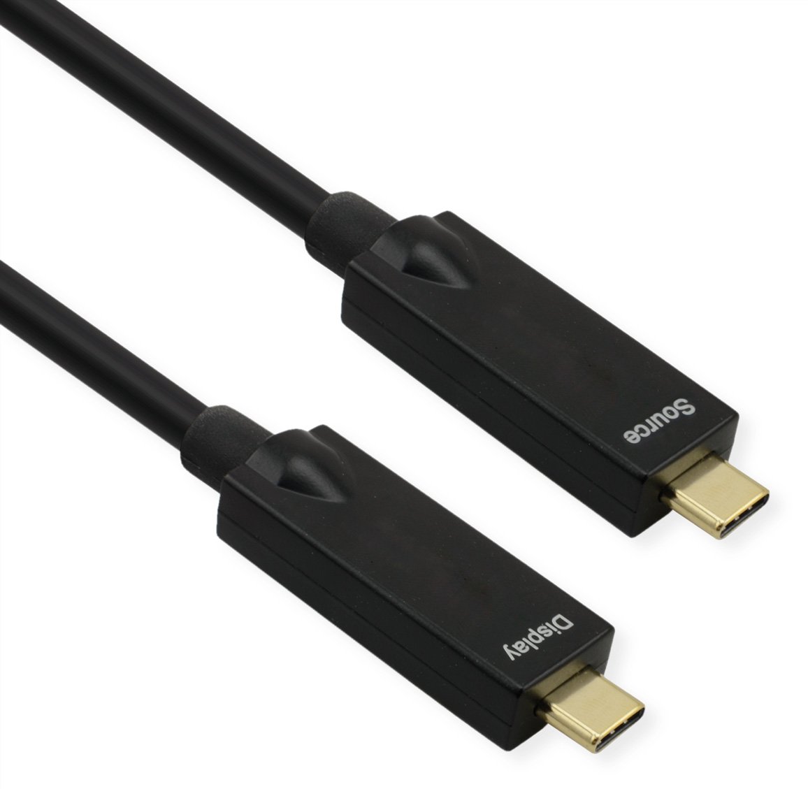 ROLINE USB3.2 Gen2 AOC-Kabel 4K60 ST/ST PD 60W - Kabel - Digital/Daten - Kabel - Digital/Daten