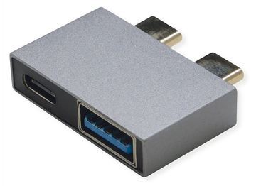 ROLINE USB3.2Gen1 Adptr. 2x C - 1x C+1xA ST/BU - Adapter von LumaTech
