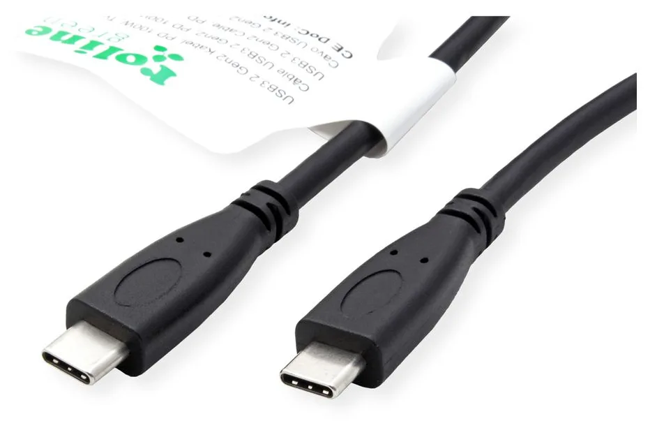 ROLINE USB3.2Gen2 Kabel PD 20V5A Typ C-C ST/ST 1m - Kabel - Digital/Daten, Ansicht 3
