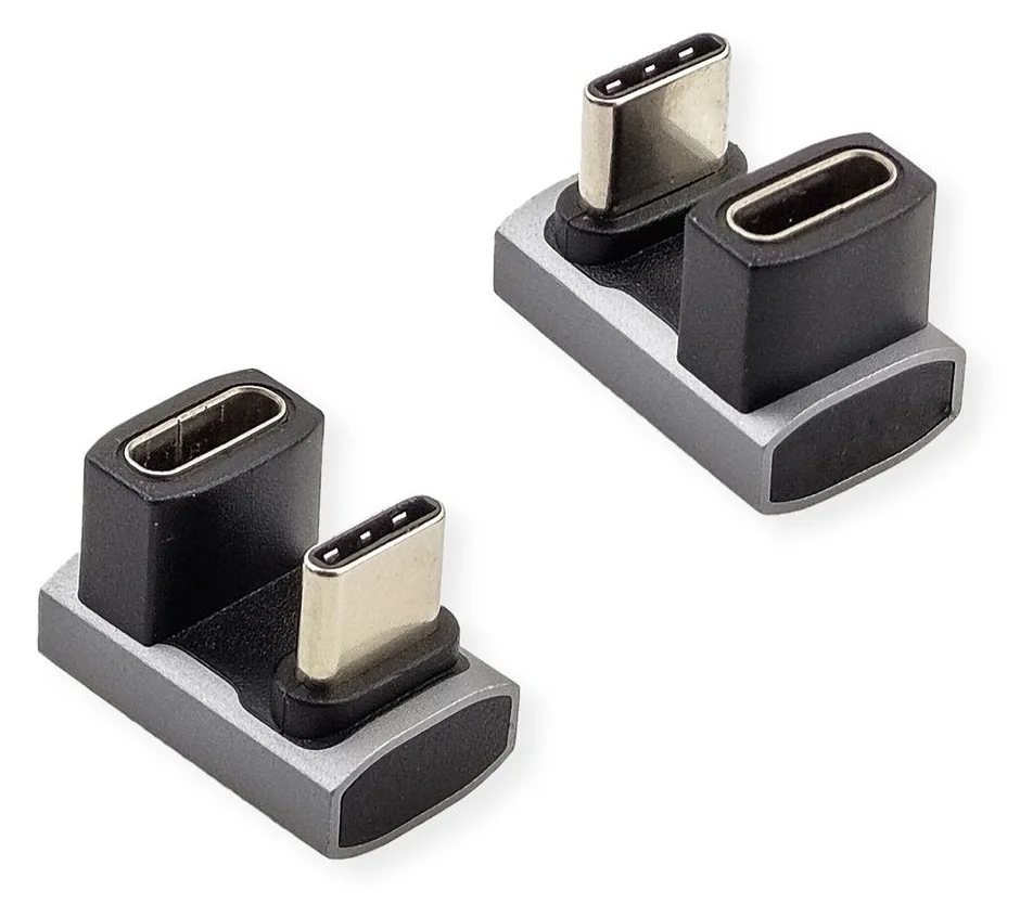 ROLINE USB4 40G Typ C Adapter ST/BU 360° Alu, Ansicht 2