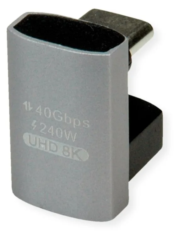 ROLINE USB4 40G Typ C Adapter ST/BU 360° Alu, Ansicht 3